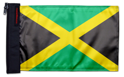 Jamaica 12"x18" Forever Wave Flag for Jeep Wrangler JLU 4-Door 2018-Present