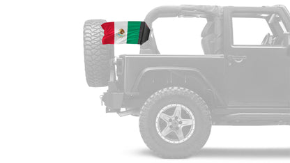 Mexico 12"x18" Forever Wave Flag for Jeep Wrangler JLU 4-Door 2018-Present