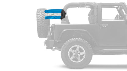 Nicaragua 12"x18" Forever Wave Flag for Jeep Wrangler JLU 4-Door 2018-Present