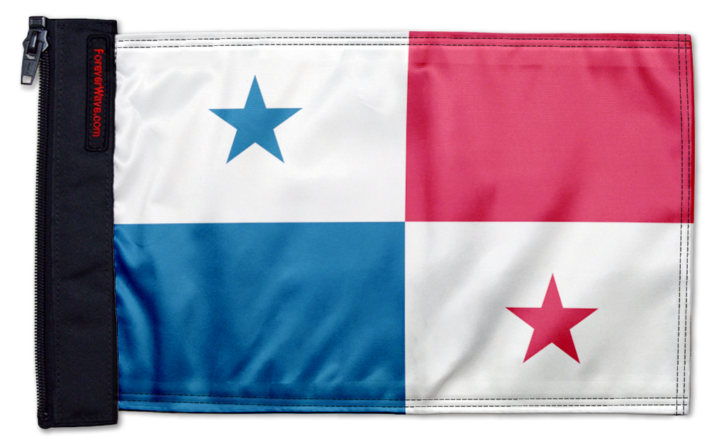Panama 12"x18" Forever Wave Flag for Jeep Wrangler JLU 4-Door 2018-Present
