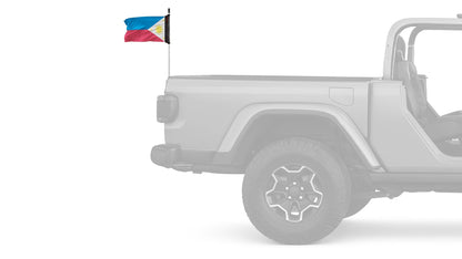 Philippines 12"x18" Forever Wave Flag for Jeep Wrangler JLU 4-Door 2018-Present