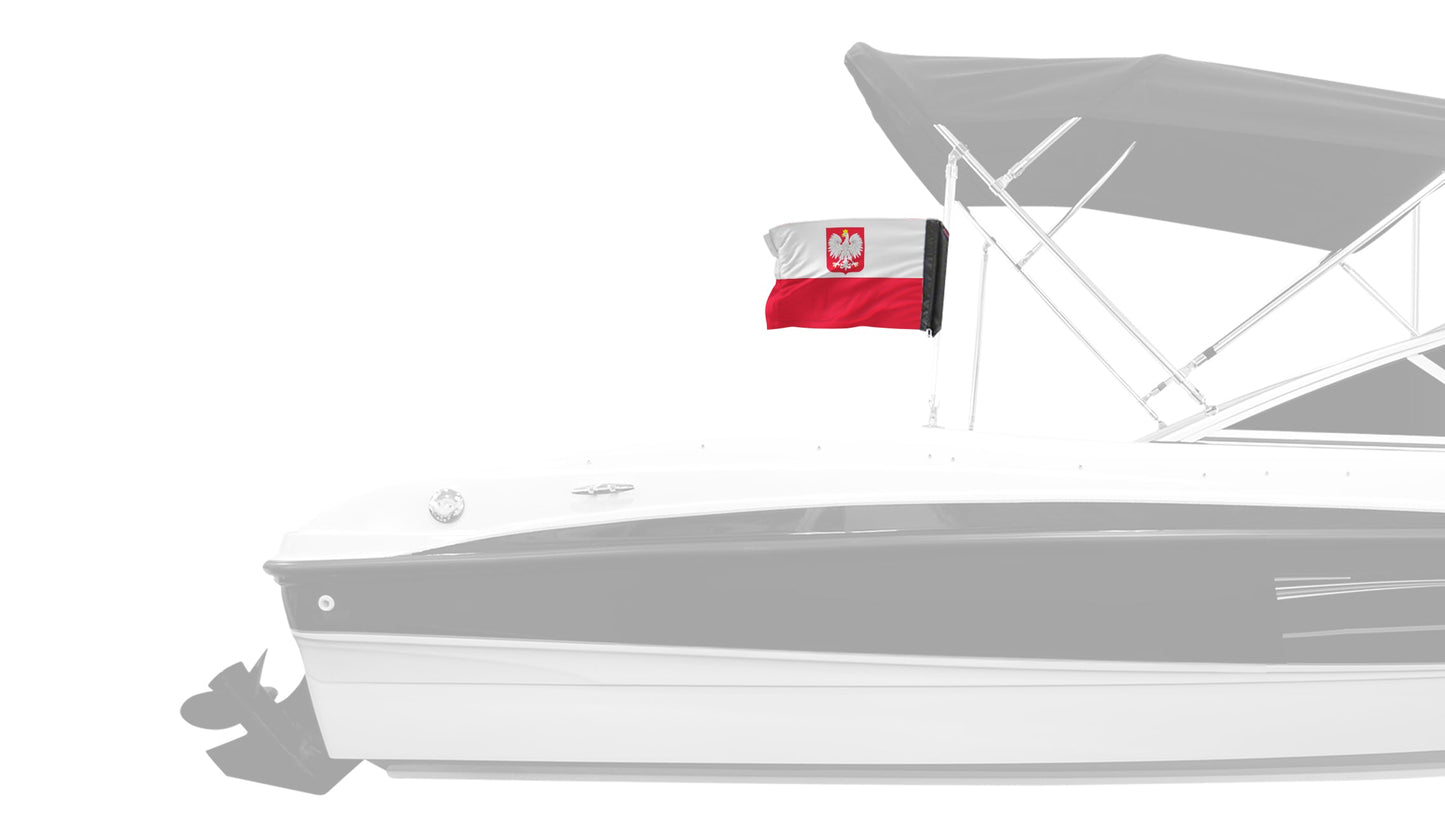 Poland 12"x18" Forever Wave Flag
