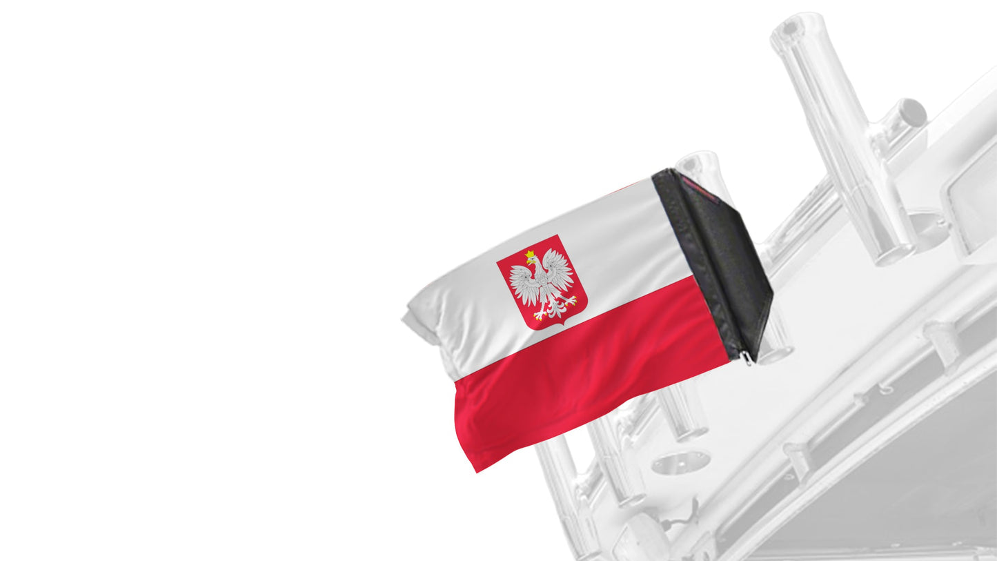 Poland 12"x18" Forever Wave Flag