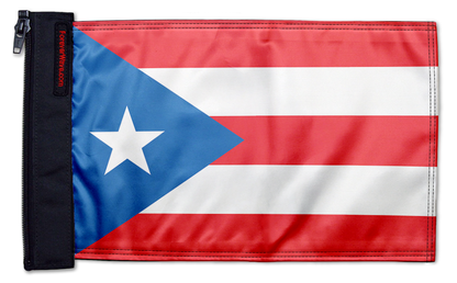 Puerto Rico 12"x18" Forever Wave Flag for Jeep Wrangler JLU 4-Door 2018-Present