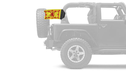 Scotland Lion Rampant 12"x18" Forever Wave Flag for Jeep Wrangler JLU 4-Door 2018-Present