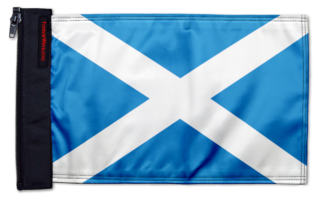 Scotland 12"x18" Forever Wave Flag for Jeep Wrangler JLU 4-Door 2018-Present