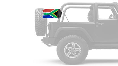 South Africa 12"x18" Forever Wave Flag for Jeep Wrangler JKU 4-Door 2007-2018