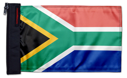 South Africa 12"x18" Forever Wave Flag for Jeep Wrangler JKU 4-Door 2007-2018