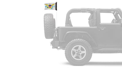 US Virgin Islands 12"x18" Forever Wave Flag for Jeep Wrangler LJ 2003-2006