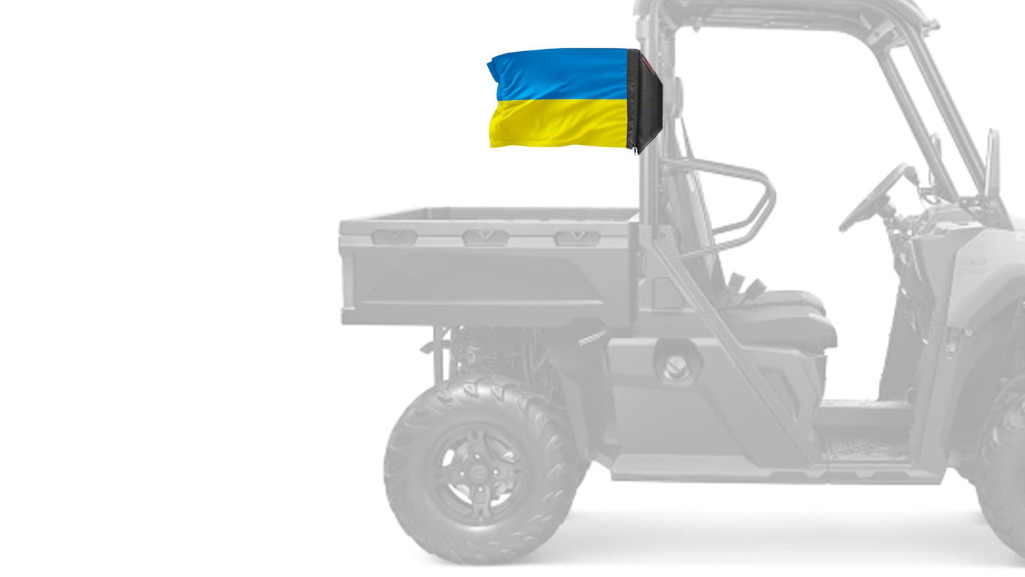 Ukraine 12"x18" Forever Wave Flag