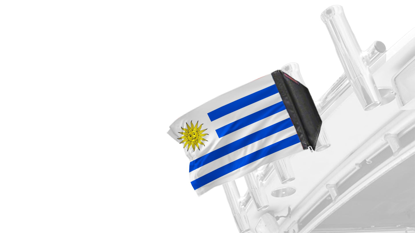 Uruguay 12"x18" Forever Wave Flag