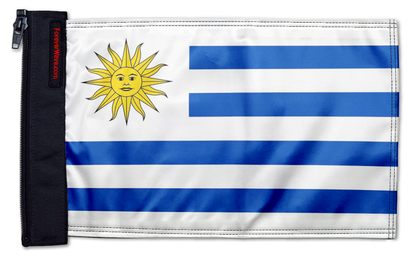 Uruguay 12"x18" Forever Wave Flag for Jeep Wrangler JLU 4-Door 2018-Present
