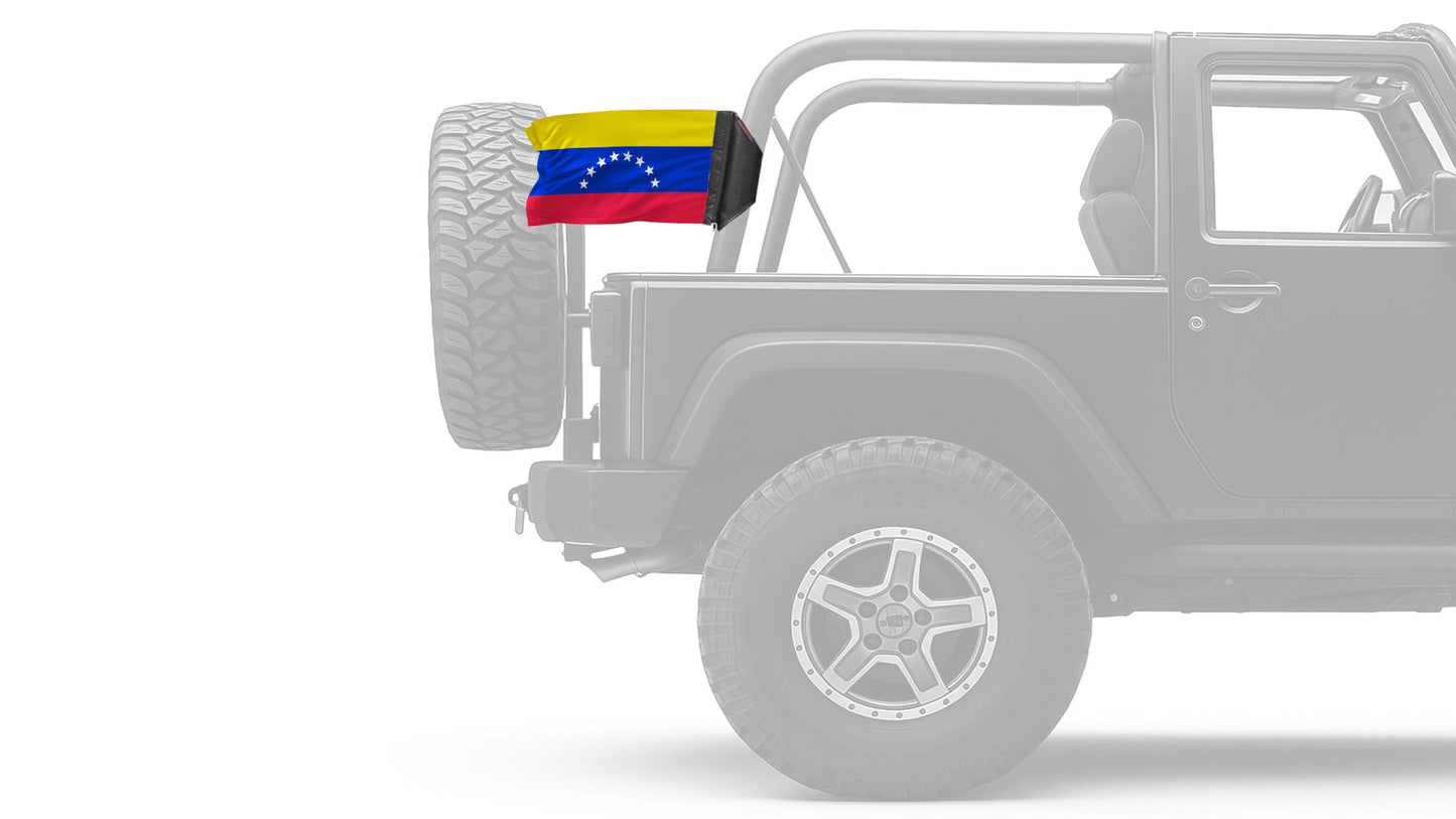 Venezuela 12"x18" Forever Wave Flag for Jeep Wrangler JL 2-Door 2018-Present