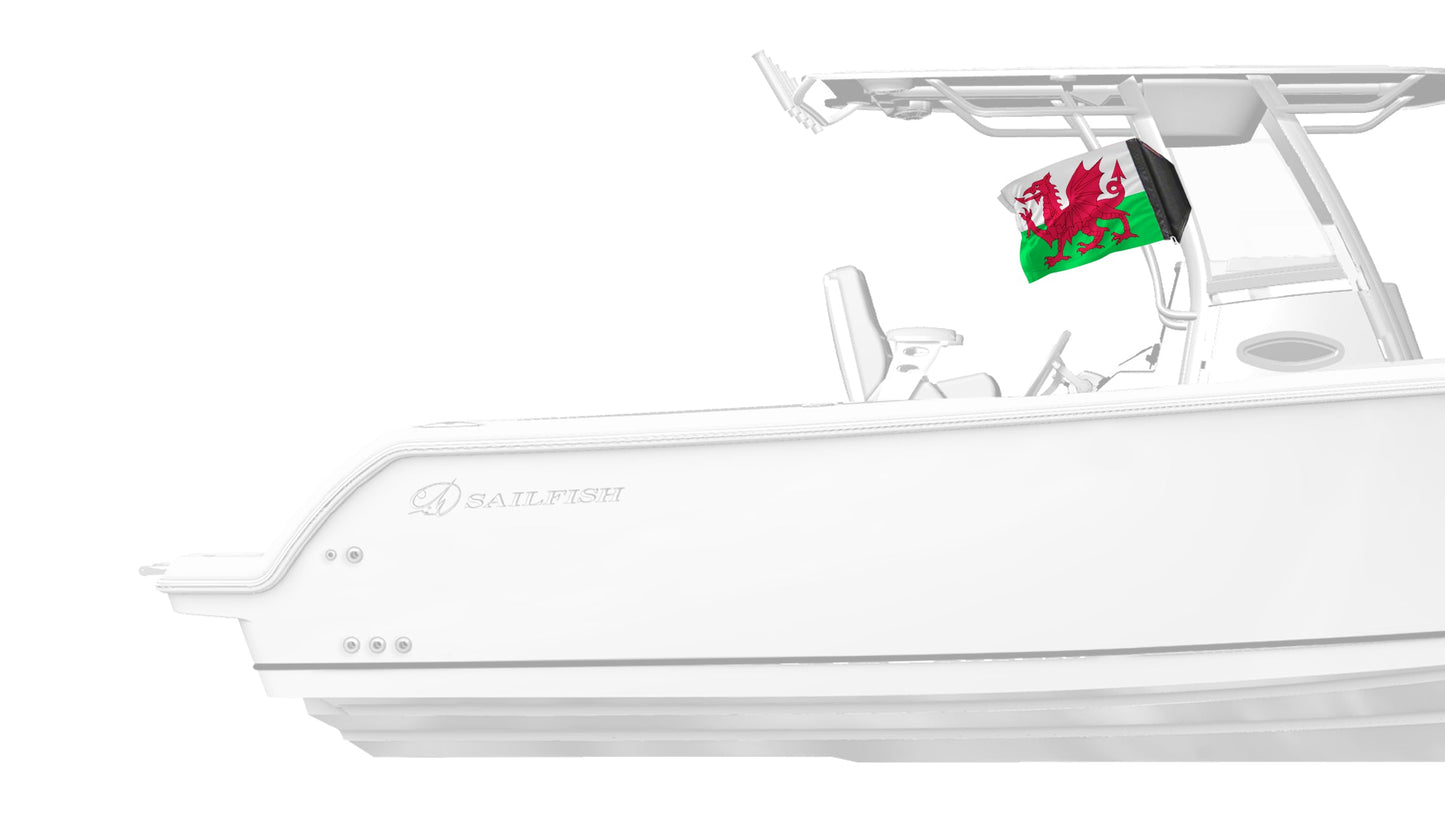 Wales 12"x18" Forever Wave Flag