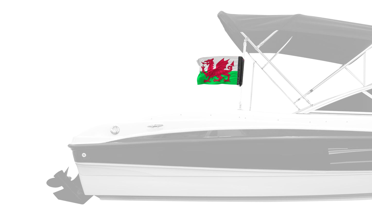 Wales 12"x18" Forever Wave Flag