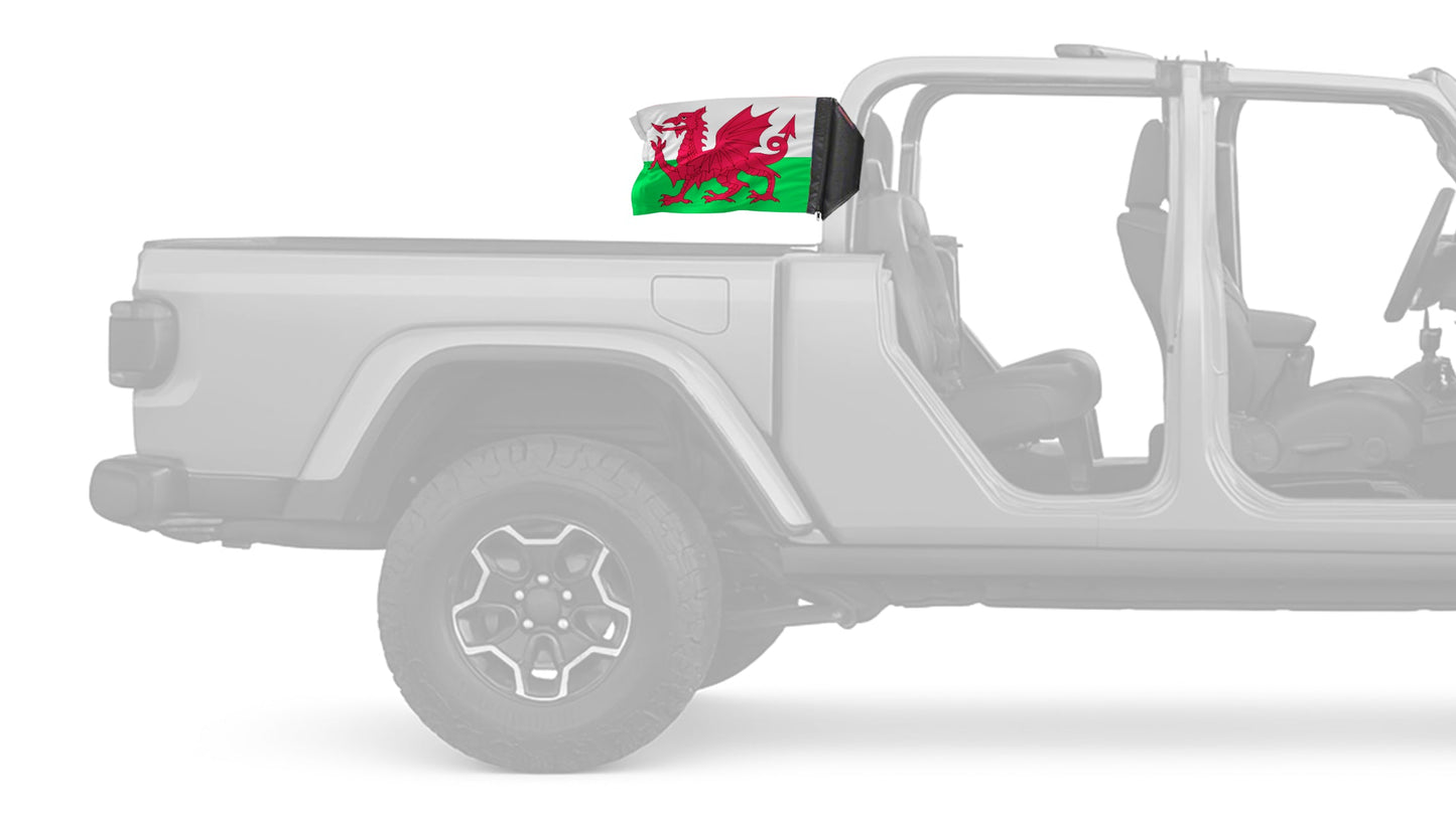 Wales 12"x18" Forever Wave Flag