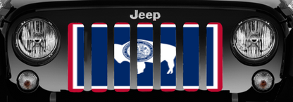 Wyoming State Flag Grille Insert