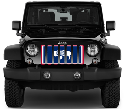 Wyoming State Flag Grille Insert