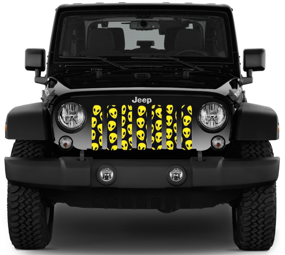 Yellow Aliens Grille Insert
