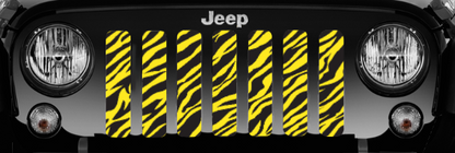 Platinum Yellow Zebra Print Grille Insert