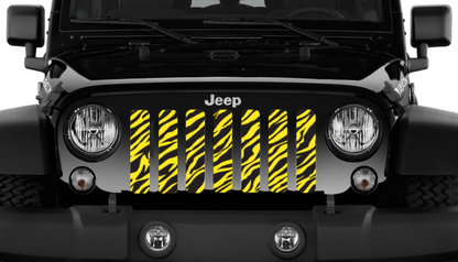 Yellow Zebra Print Grille Insert