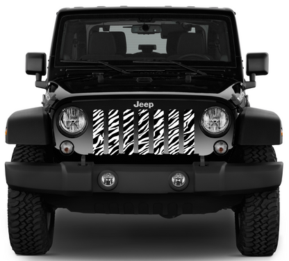 Platinum Zebra Print Grille Insert