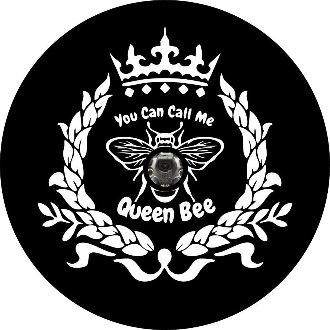 You Can Call Me Queen Bee Spare Tire Cover Design for Jeep, Campers, Broncos & More