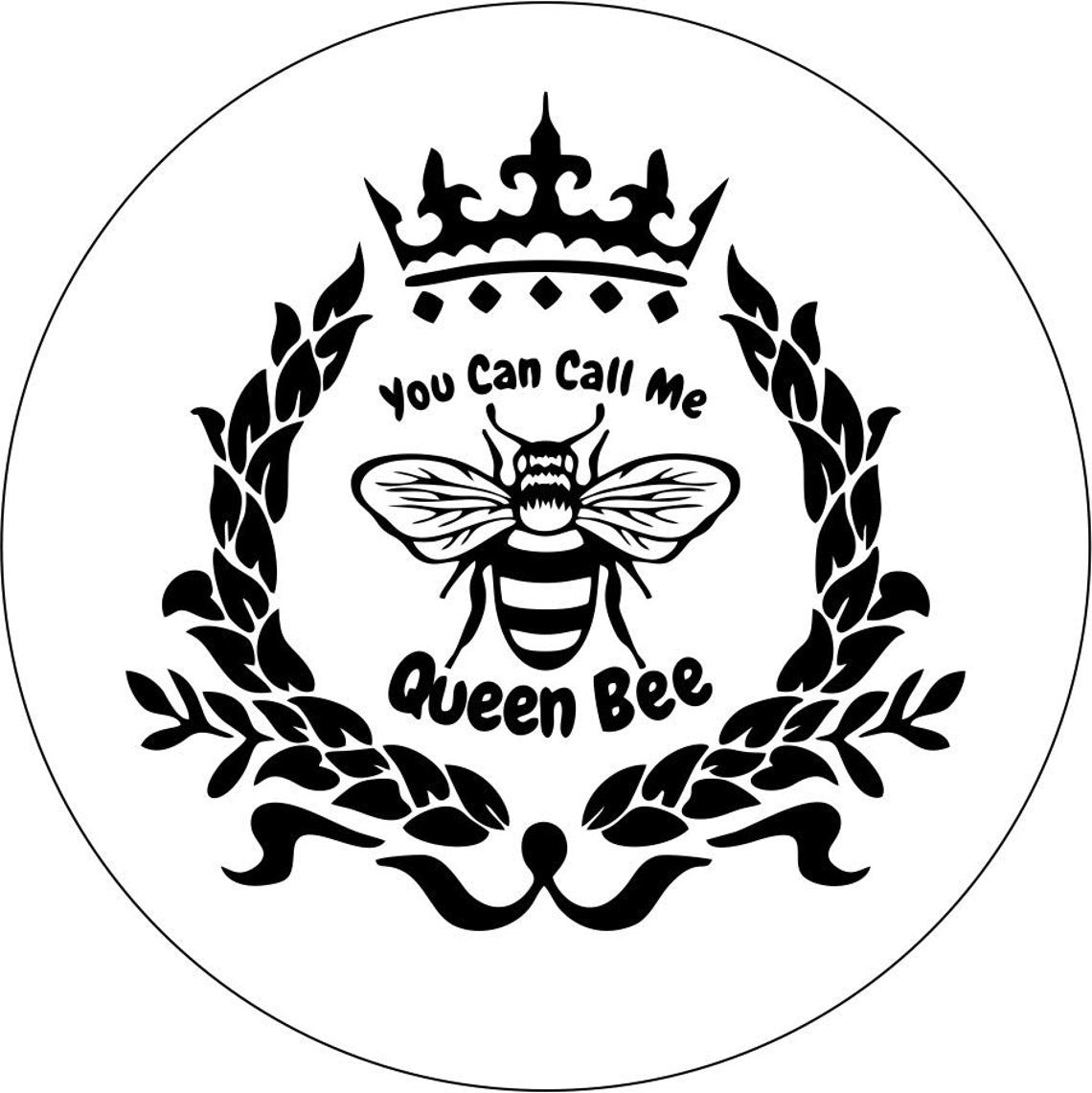 You Can Call Me Queen Bee Spare Tire Cover Design for Jeep, Campers, Broncos & More