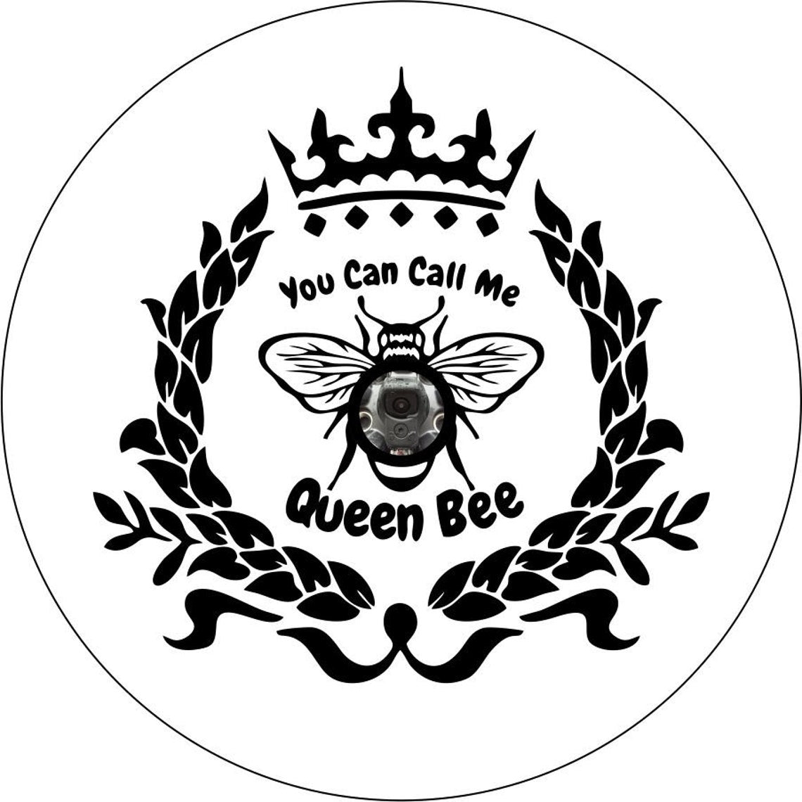 You Can Call Me Queen Bee Spare Tire Cover Design for Jeep, Campers, Broncos & More