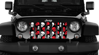 Platinum Skulls (Red) Grille Insert