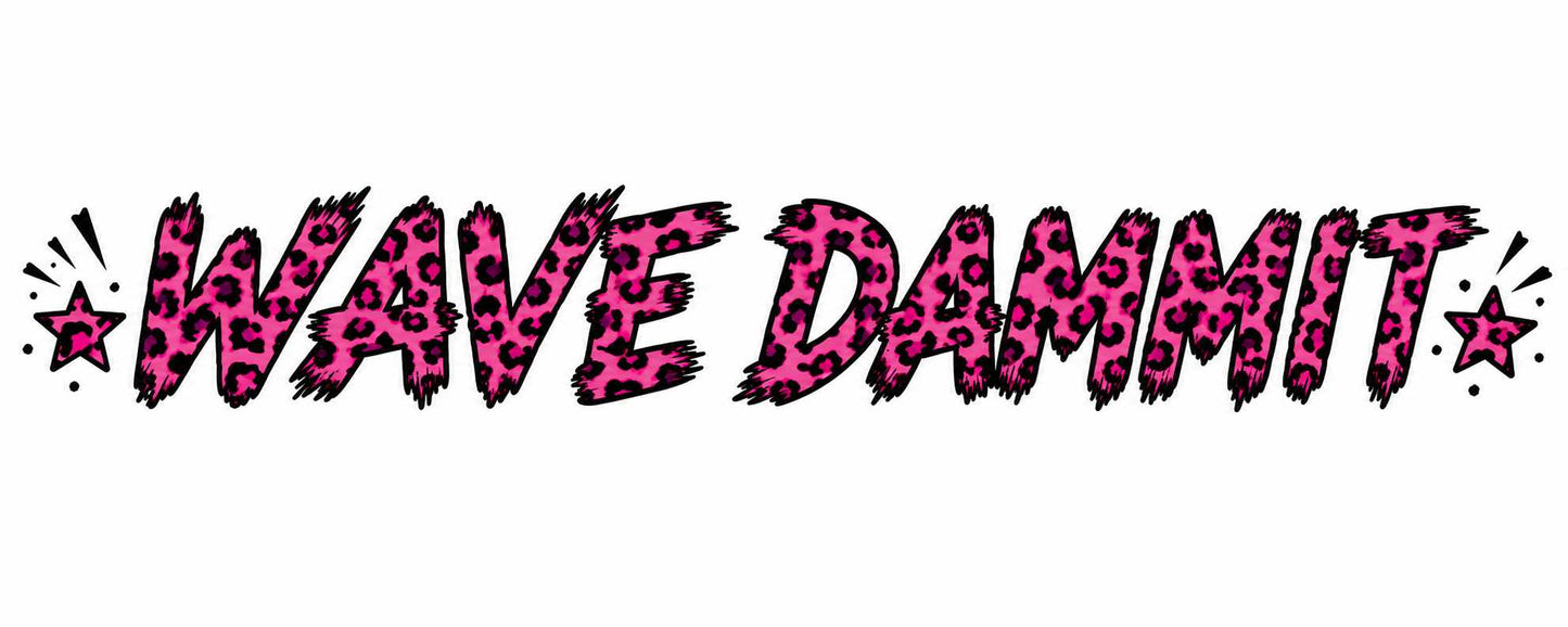 Pink Cheetah Wave Dammit 12"