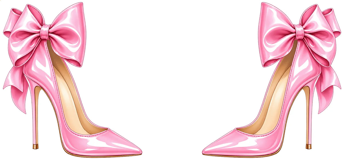 4 pink stilettos