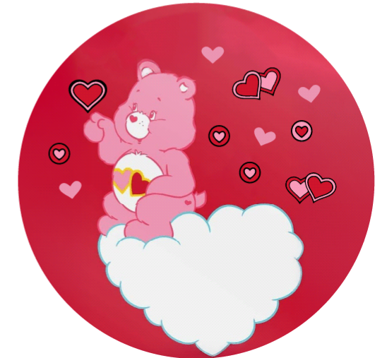 CB Hearts Headlight Decal- facing left