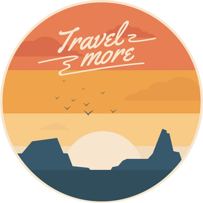 Travel More Vintage Custom Spare Tire Cover | Jeep, RV, Camper, Bronco, Trailer, & More